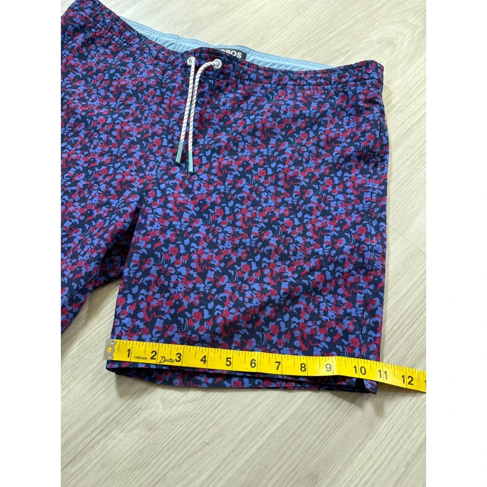 Bonobos Mens Floral Swim Trunks Purple Red 7 Inch Inseam BSM10930N Medium